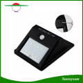 8 LED de energía solar PIR Sensor de movimiento Lámpara de pared Lámpara de jardín impermeable al aire libre